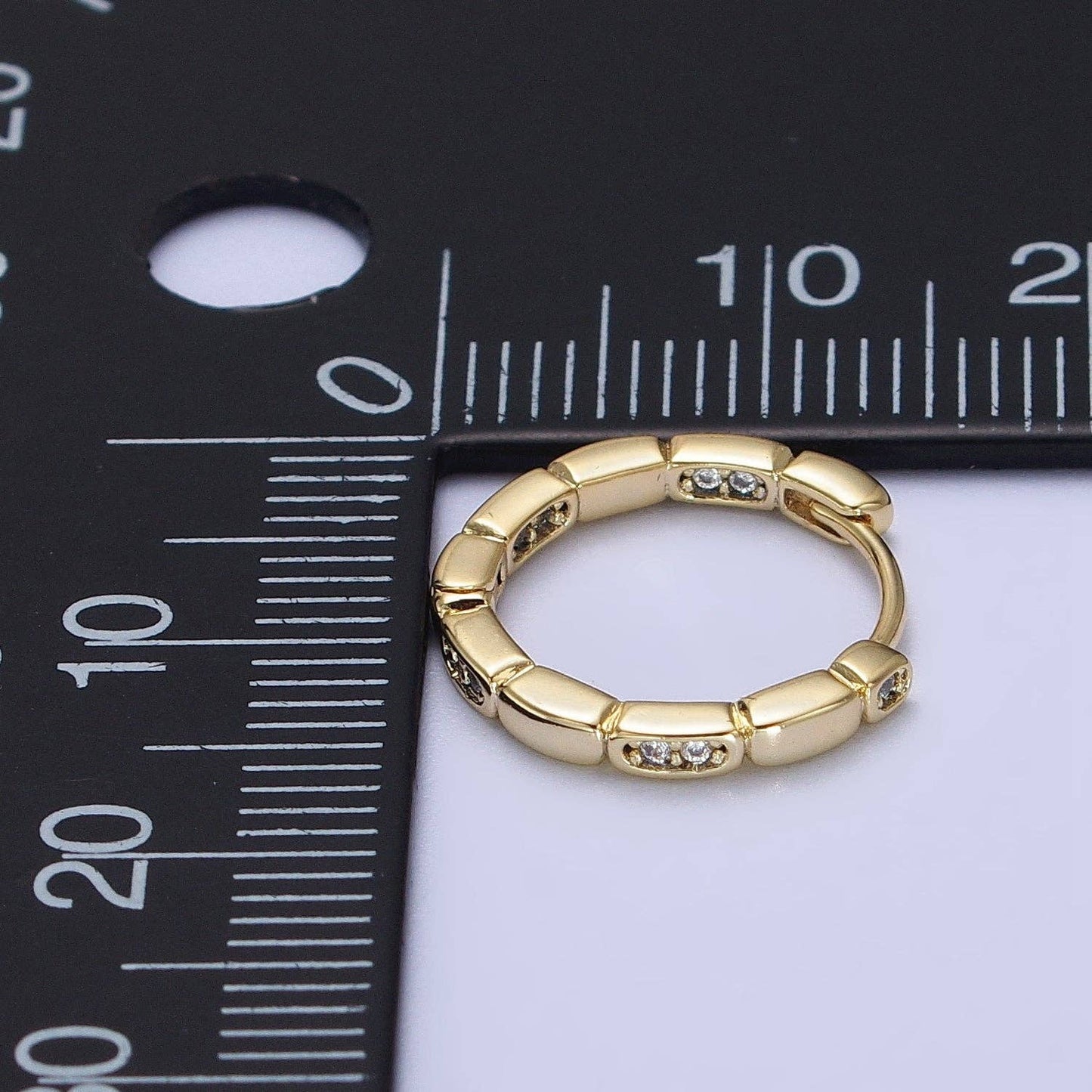 Nikki 14K Gold Filled Huggie Earrings