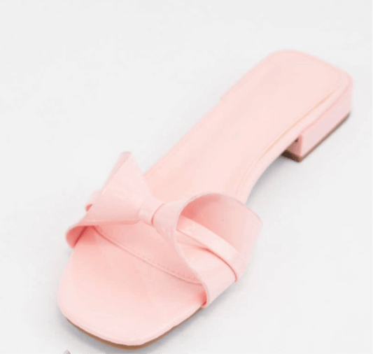 Penelope Pink Bow Sandals