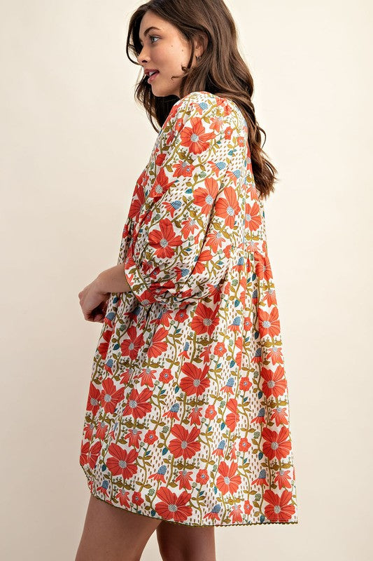 Jillian Floral Mini Dress