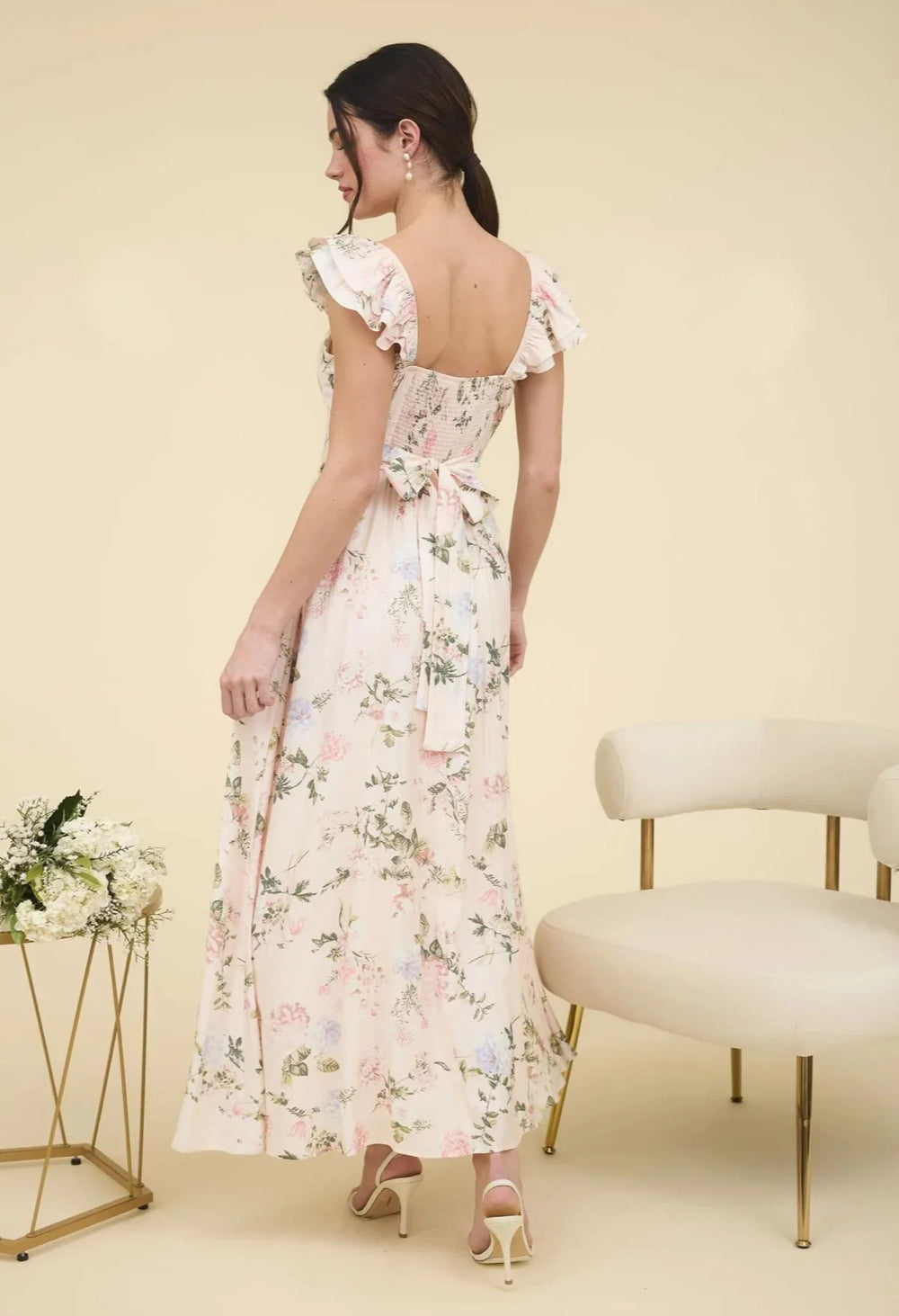 Elodie Maxi Dress in Pink