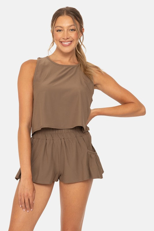 Snapflair Athletic Tank in Java
