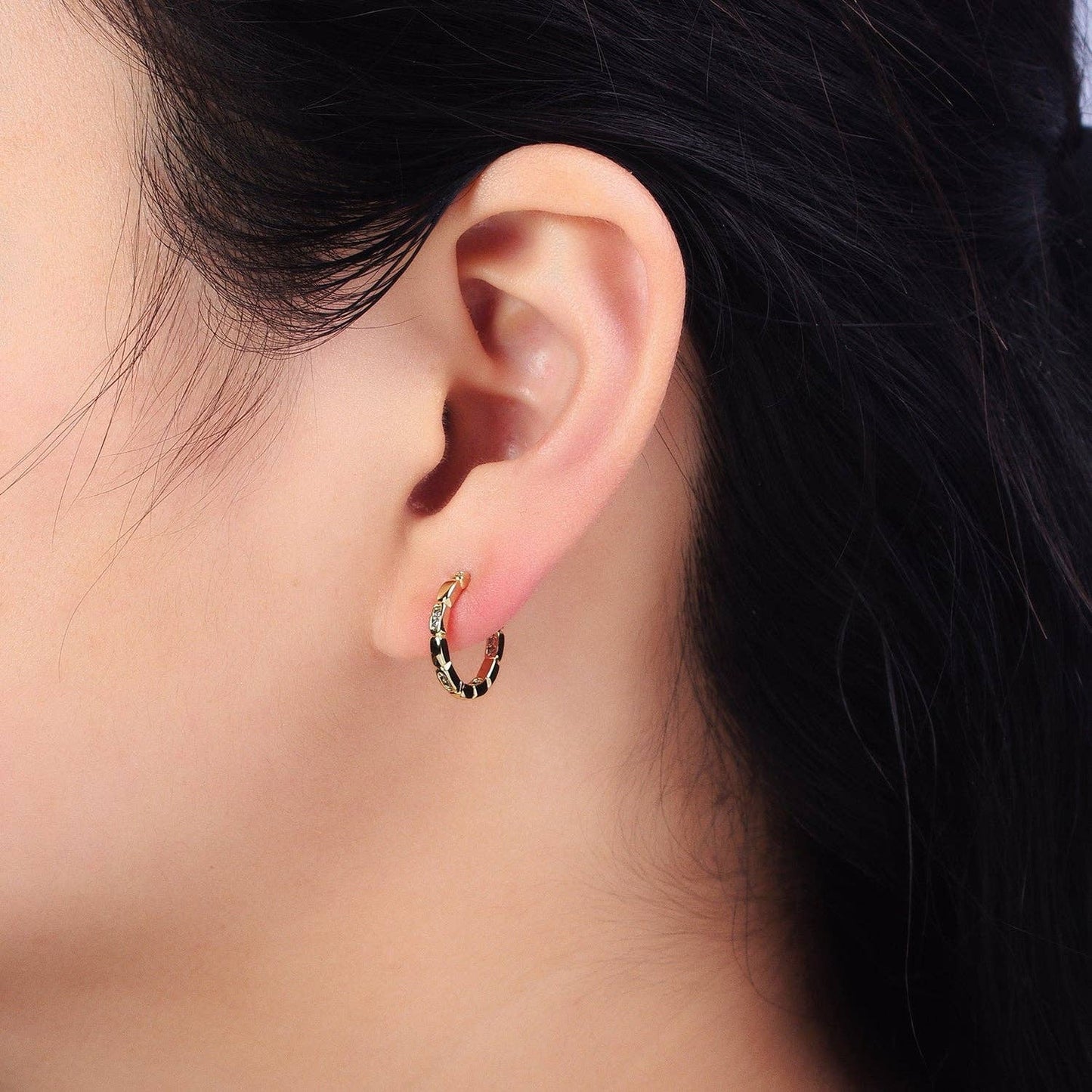 Nikki 14K Gold Filled Huggie Earrings