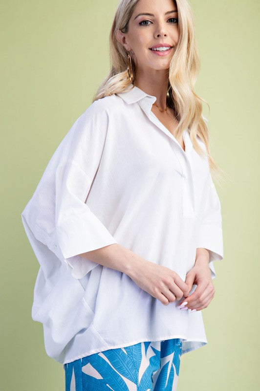 Valorie Ruffled Neck Blouse