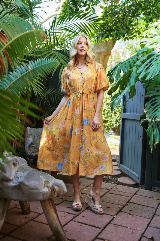Tana Floral Midi Dress