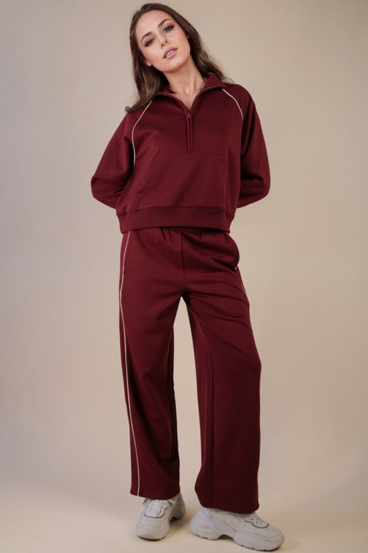 Rochelle Matching Set Crimson