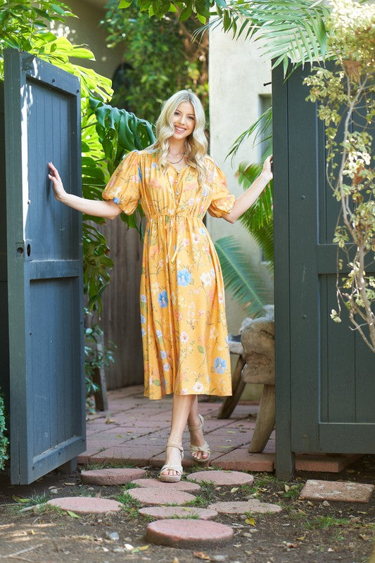 Tana Floral Midi Dress