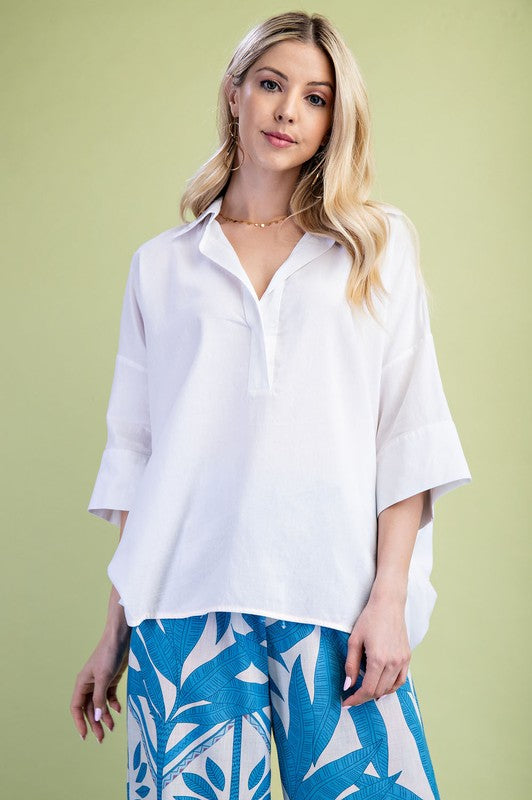 Valorie Ruffled Neck Blouse