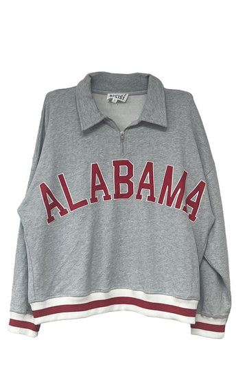 Alabama Embroidery Quarter Zip Pullover