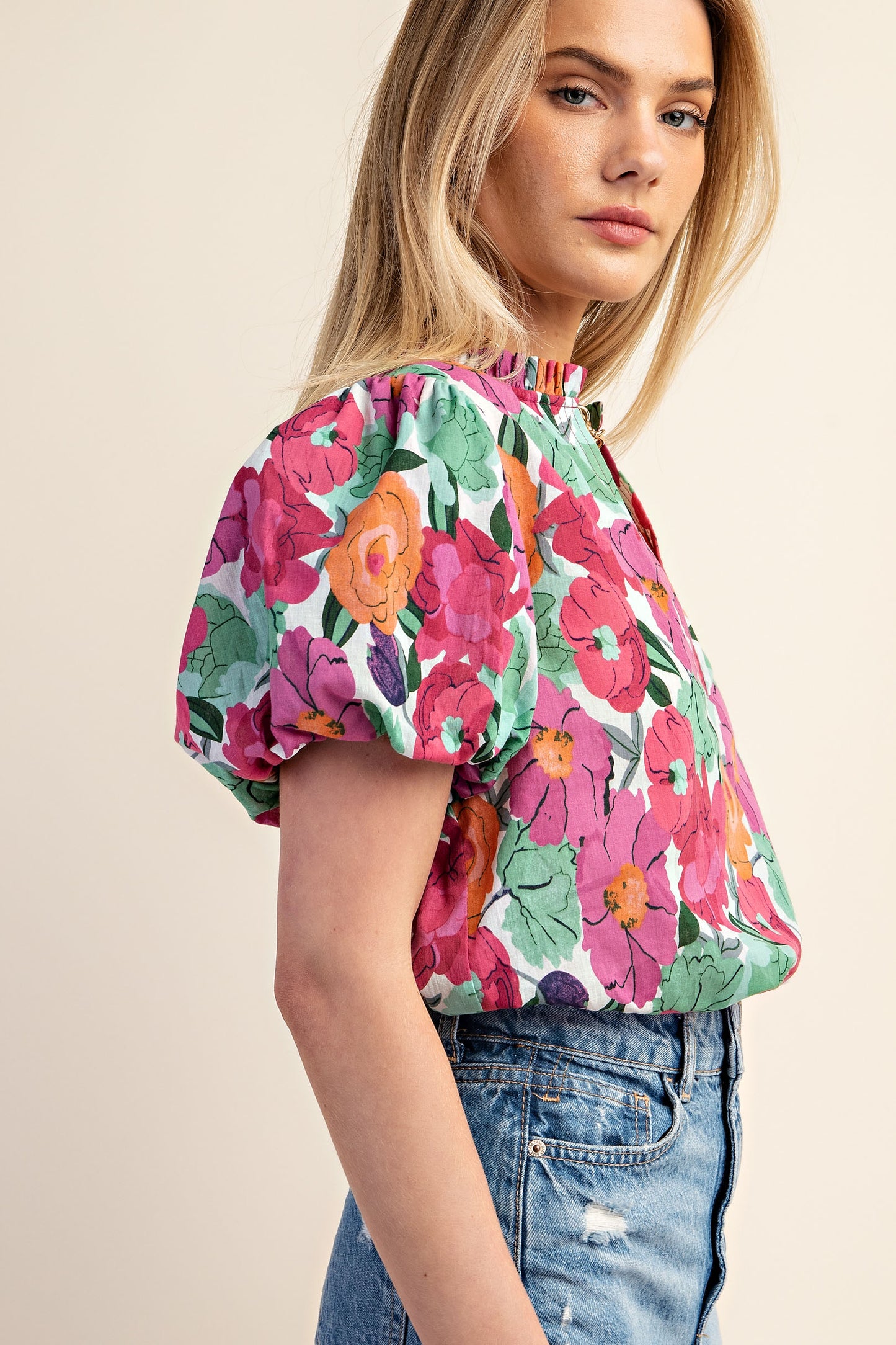 Courtney Flower Top