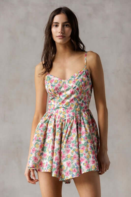 She's a Sweetheart Floral Romper