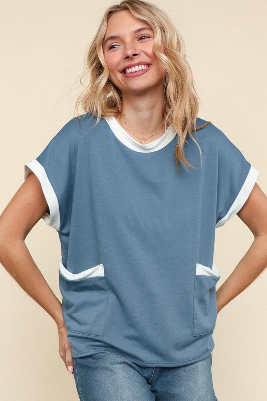 Bailey Vintage Denim & Ivory Set