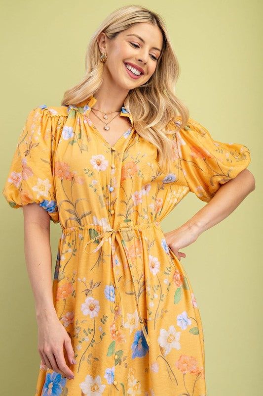 Tana Floral Midi Dress