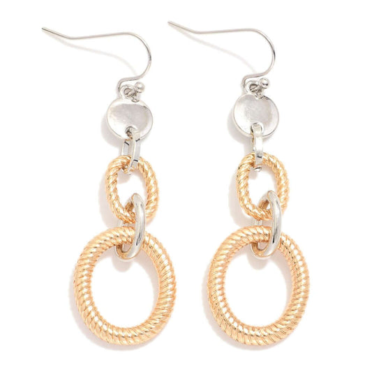 Two Tone Statement Earrings