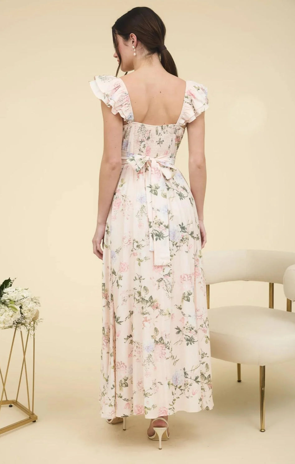 Elodie Maxi Dress in Pink