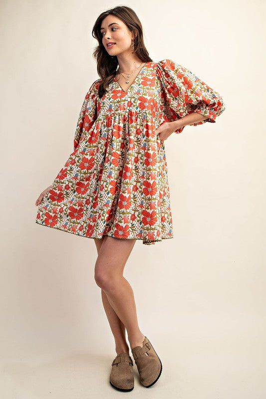 Jillian Floral Mini Dress