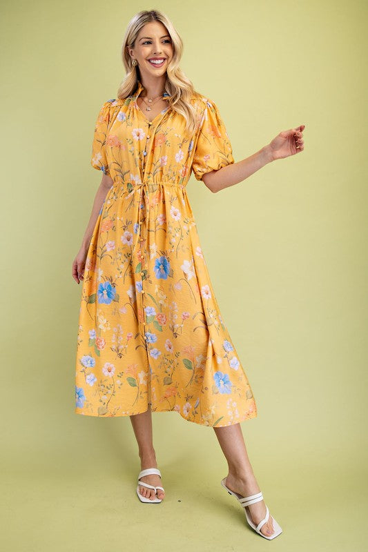 Tana Floral Midi Dress