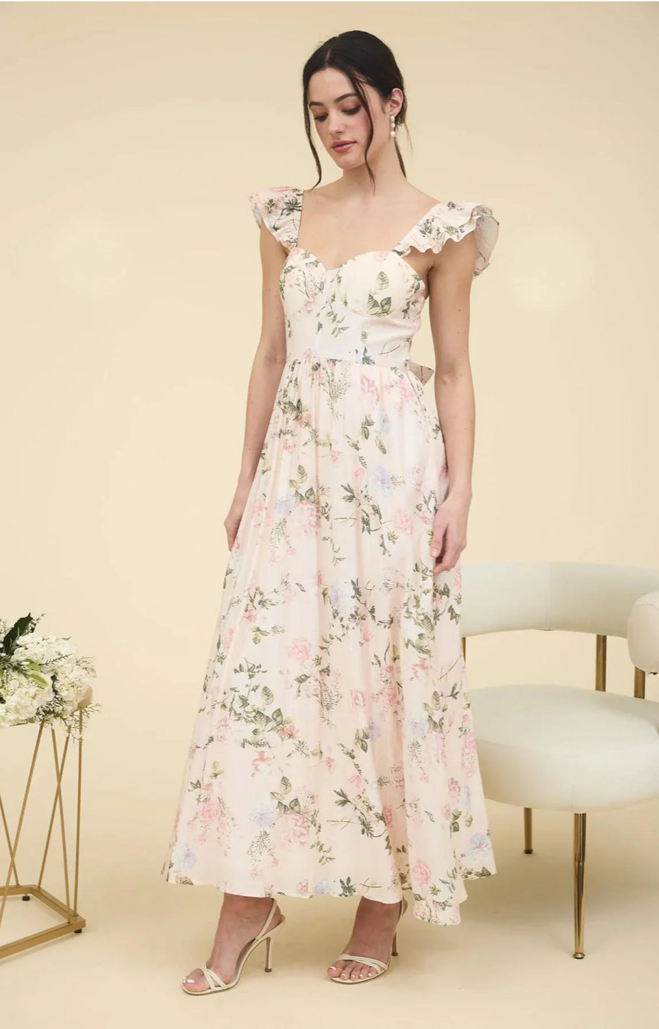 Elodie Maxi Dress in Pink