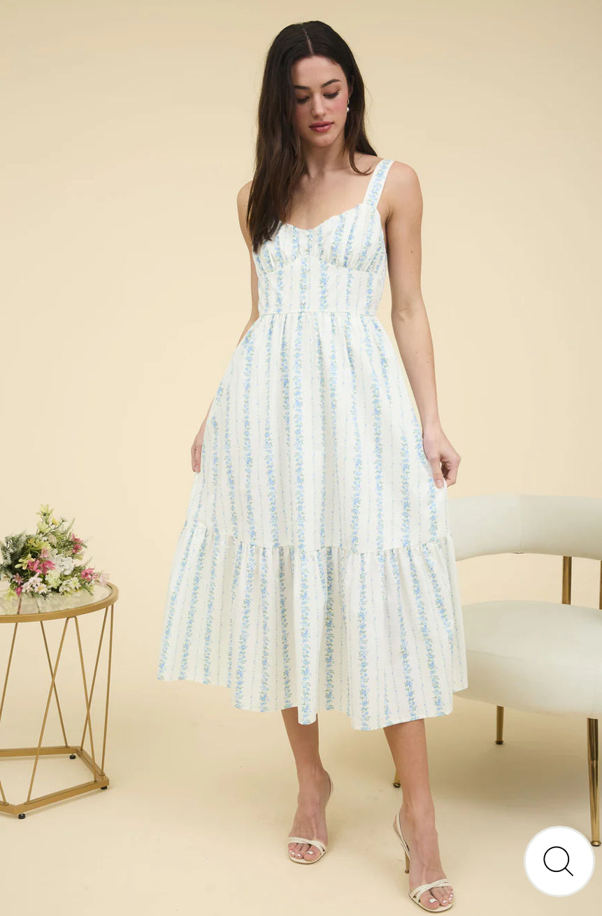 Sheena Maxi Dress in Blue