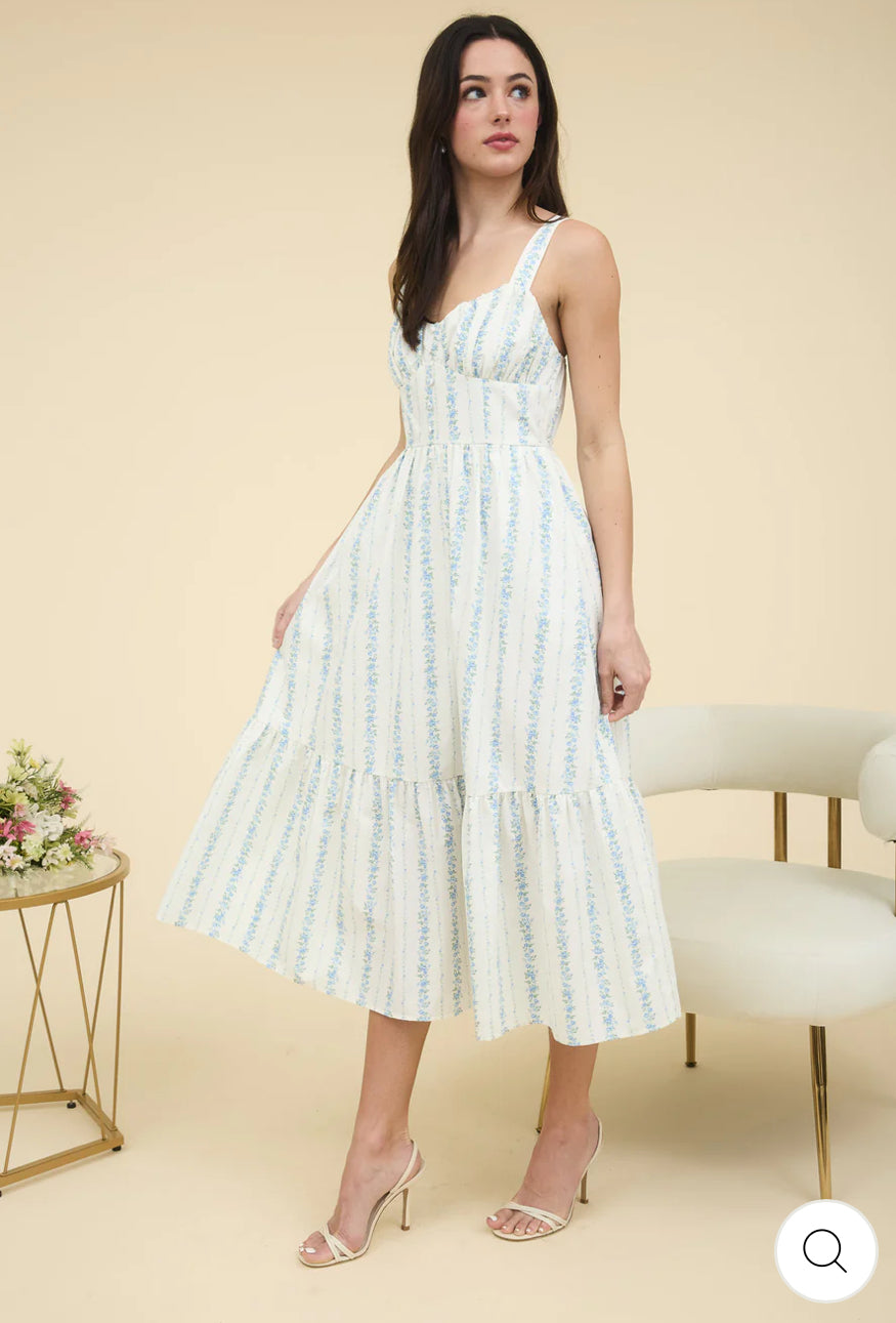 Sheena Maxi Dress in Blue