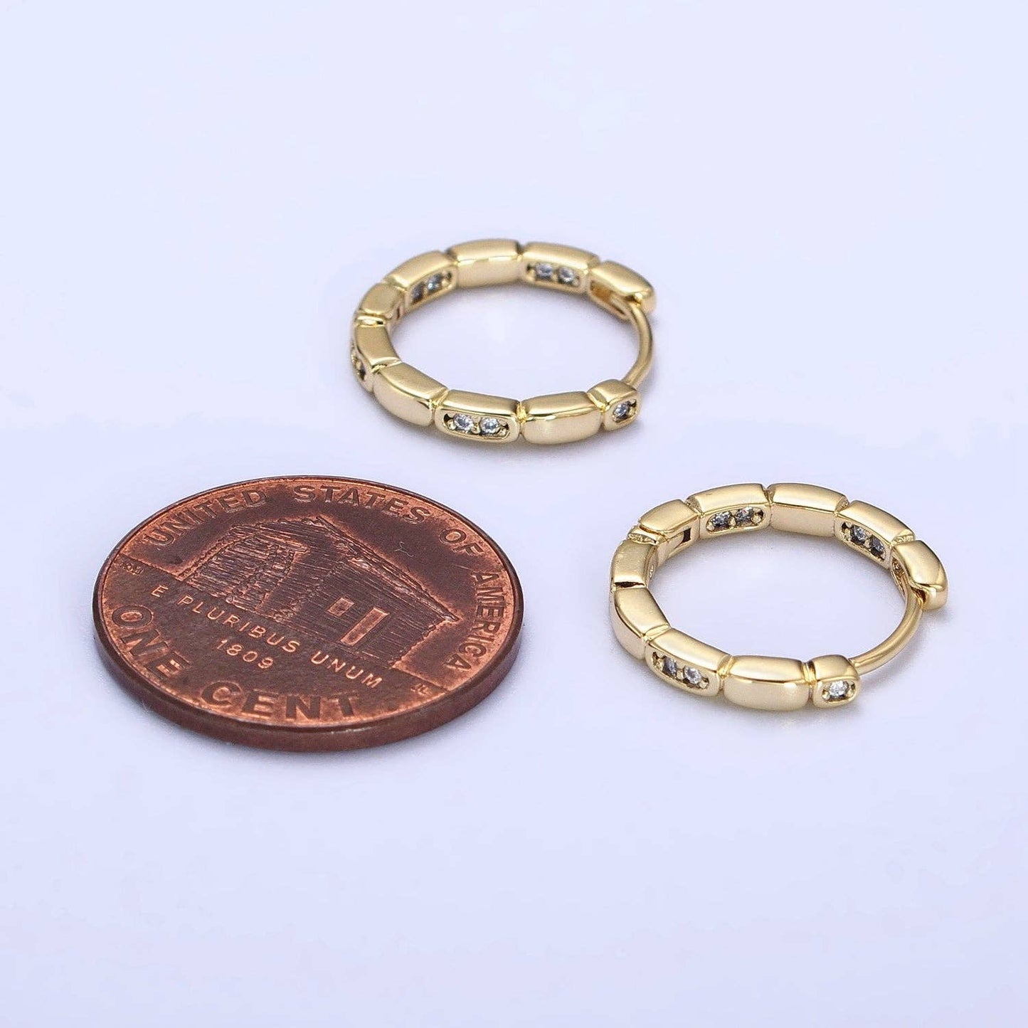 Nikki 14K Gold Filled Huggie Earrings