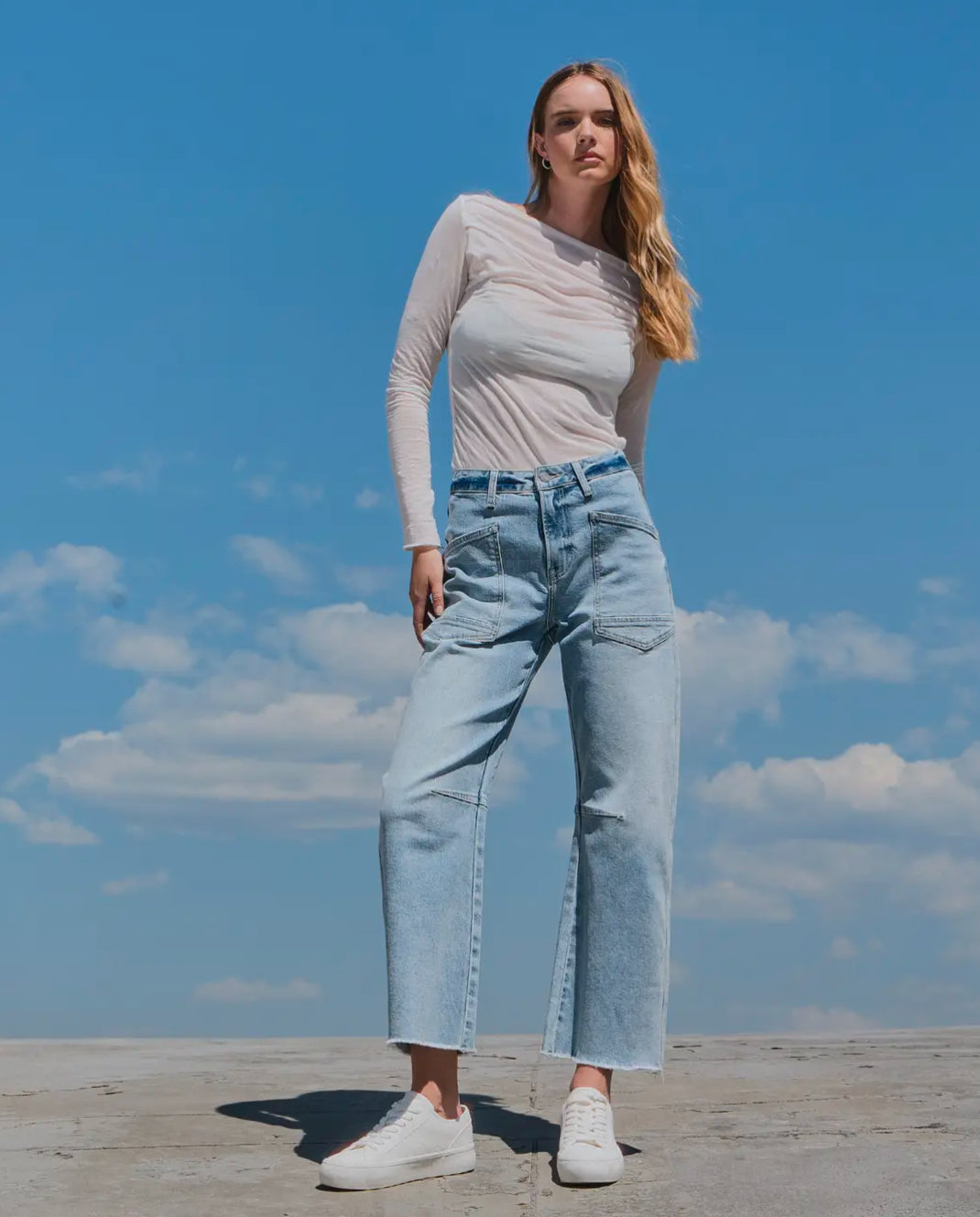 Vervet Super High Rise Barrel Jeans