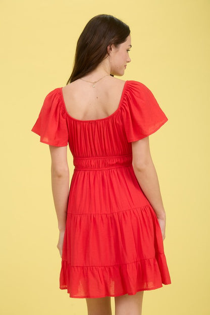 Randi Red Mini Dress