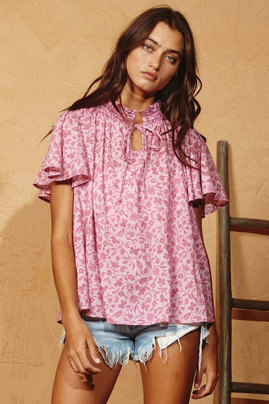 Bucketlist Sleeveless Tie Two-way Closure Sequins Top