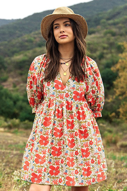 Jillian Floral Mini Dress
