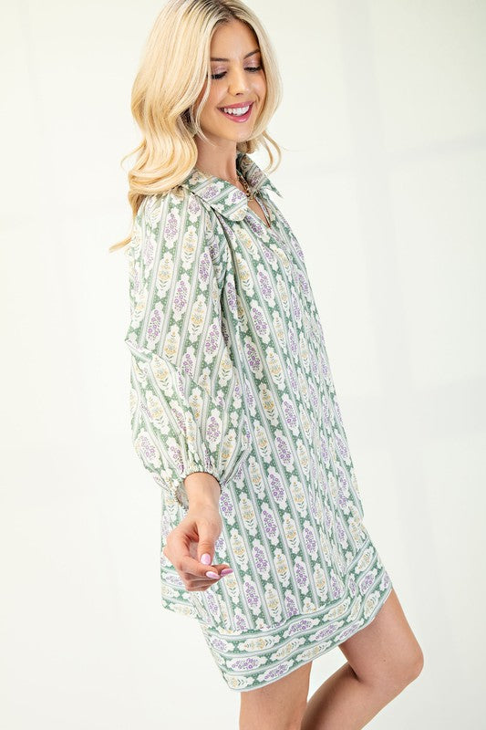 Lana Vintage Floral Mini Dress