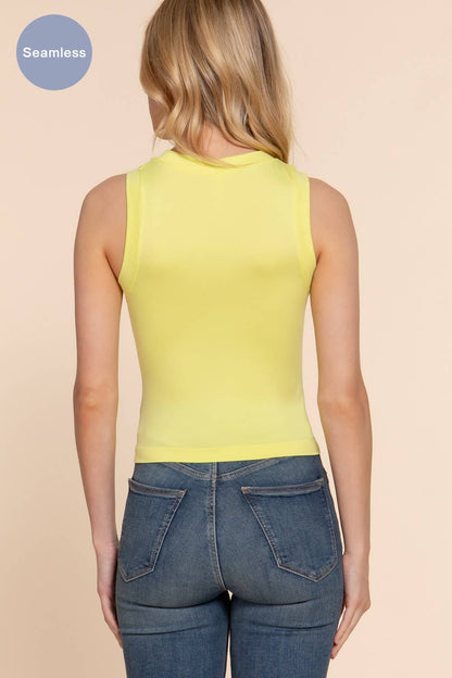 Crew Neck Seamless Tank Top