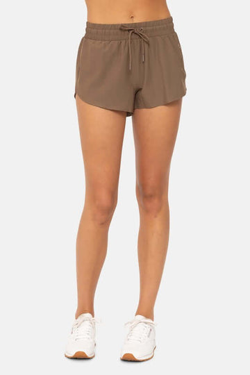 Chicease Drawcord Mini Athletic Shorts in Java