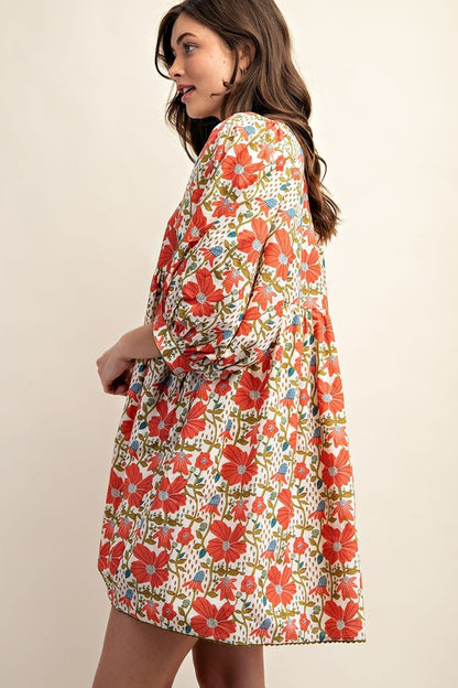 Jillian Floral Mini Dress