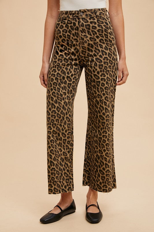 Leopard Print Jeans