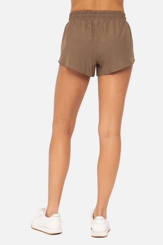 Chicease Drawcord Mini Athletic Shorts in Java