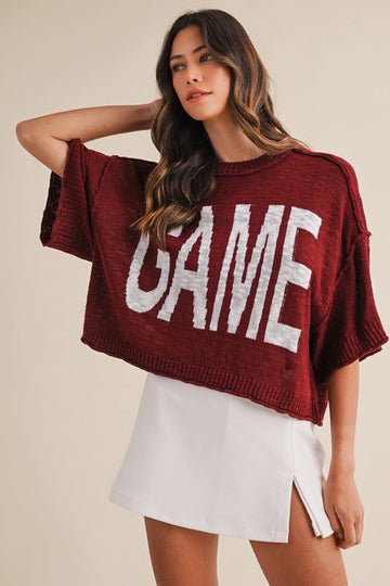 Game Time Knit Top