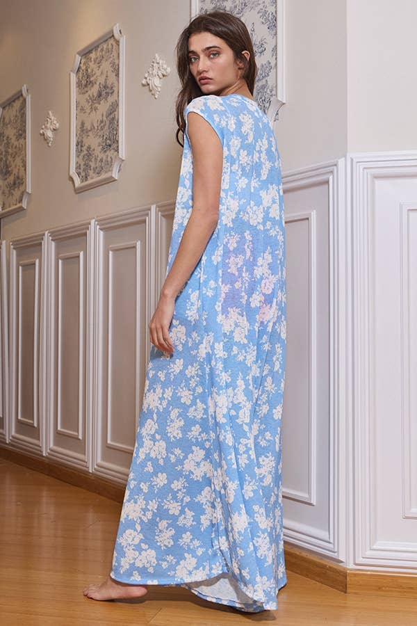 Bucketlist Wide Leg Floral Print Jumpsuit