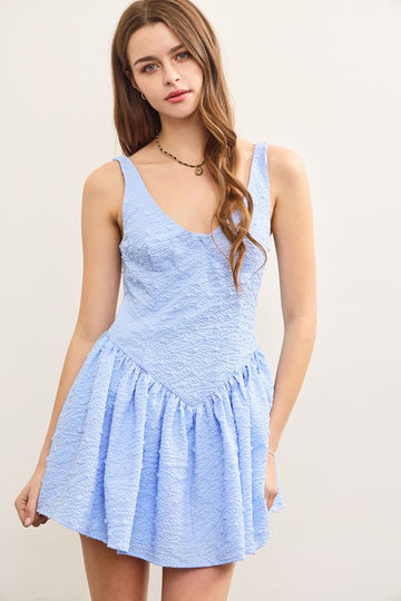 Tana Basque Waist Sleeveless Skort Dress