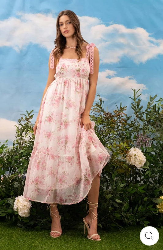Grace Maxi Dress in Pink