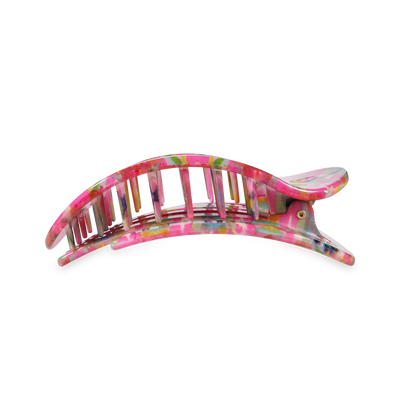 Fuchsia Dream | Medium | Flat Round Hair Clip