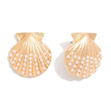 Shellie Pearl Stud Earrings