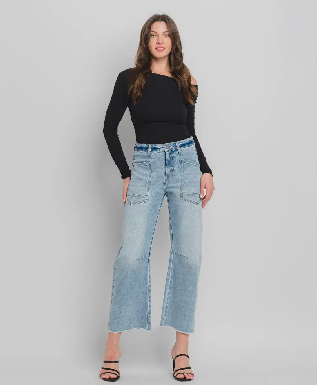 Vervet Super High Rise Barrel Jeans