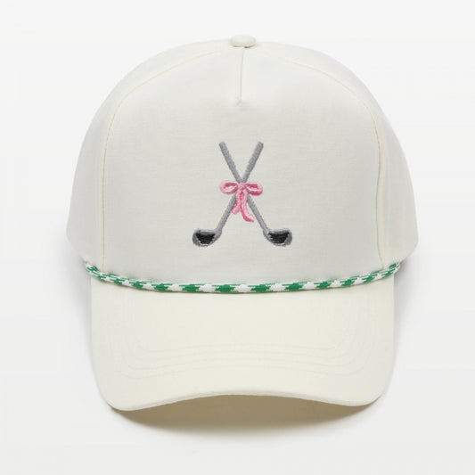 Part-tee Green Golf Baseball Cap