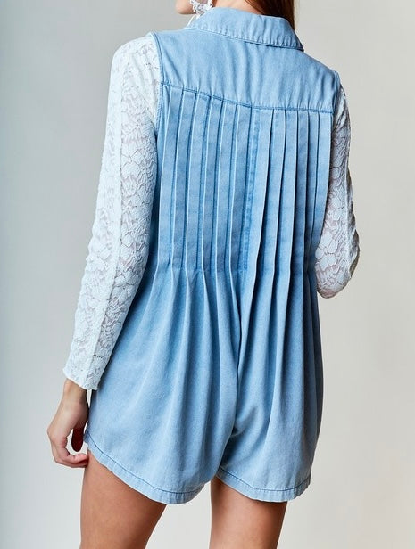 Everly Denim Romper