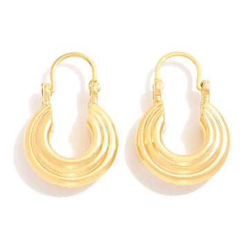 All In Hoop 18k Gold Filled Earrings