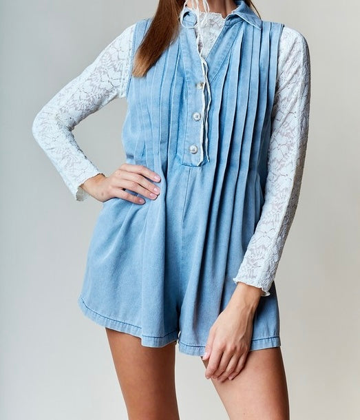 Everly Denim Romper