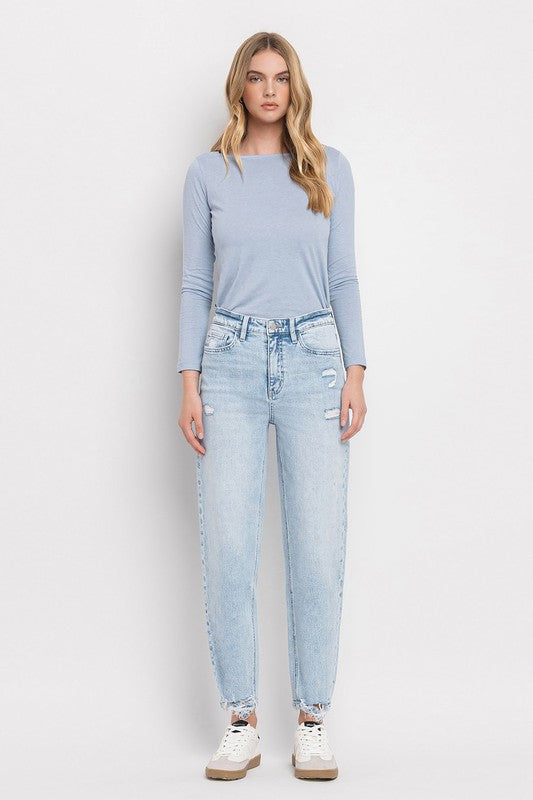 Flying Monkey High Rise Barrel Jeans