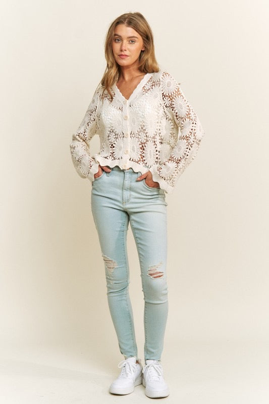 Lauren Crochet Cardigan