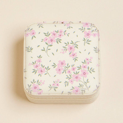 Pink Flower Jewelry Box -Travel Size