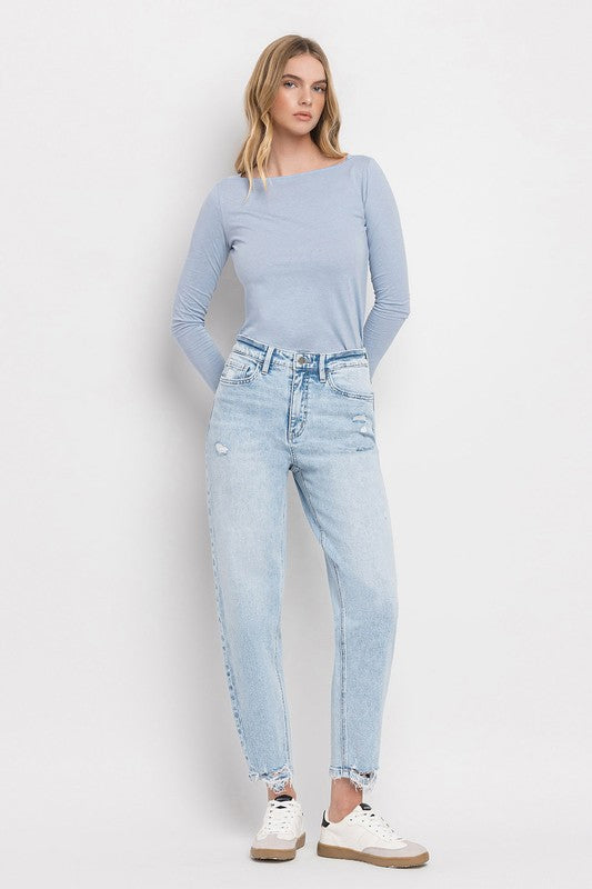 Flying Monkey High Rise Barrel Jeans