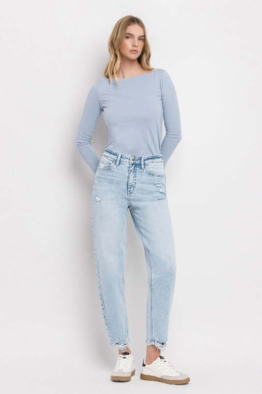 Flying Monkey High Rise Barrel Jeans